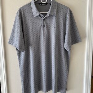Travis Mathew Gray Short-Sleeve Polo Shirt Men’s XL